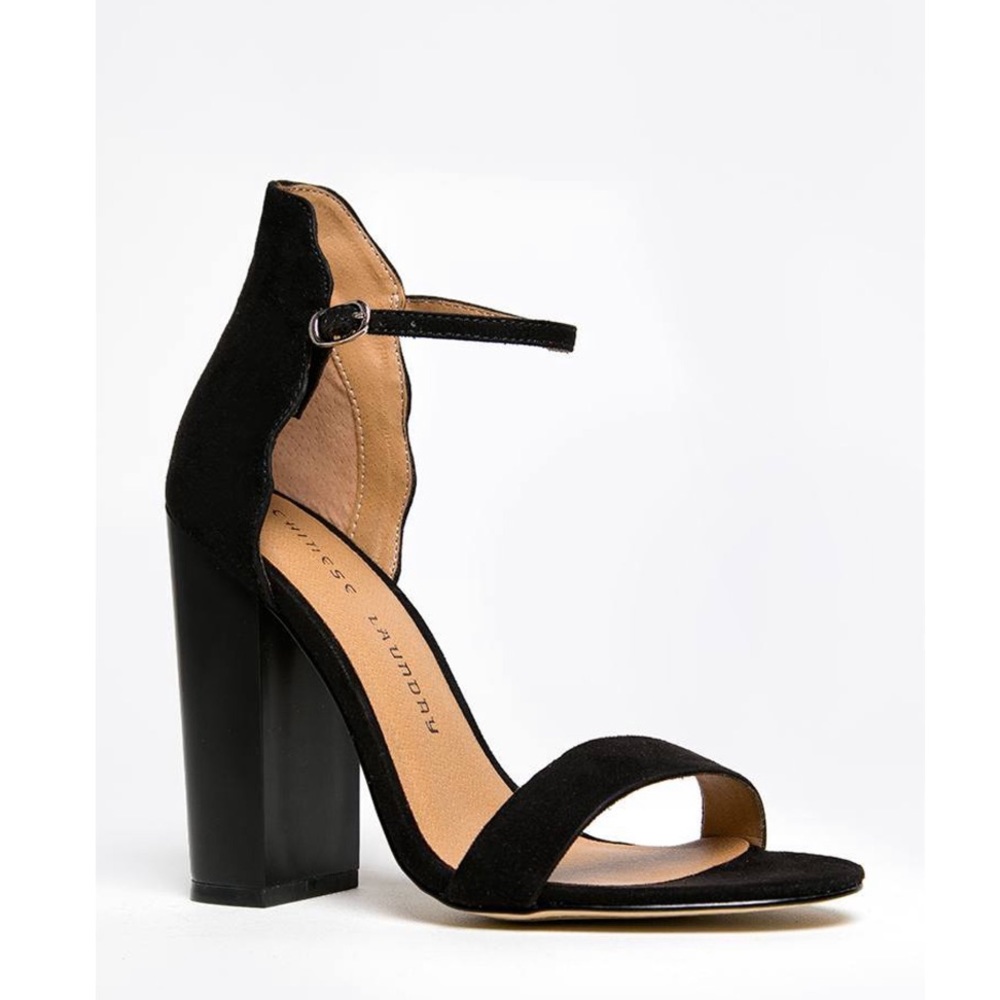 NEW! Chinese Laundry Sea Breeze Micro Suede heels, BLACK SIZE 7.5